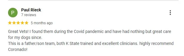 review coronado animal hospital